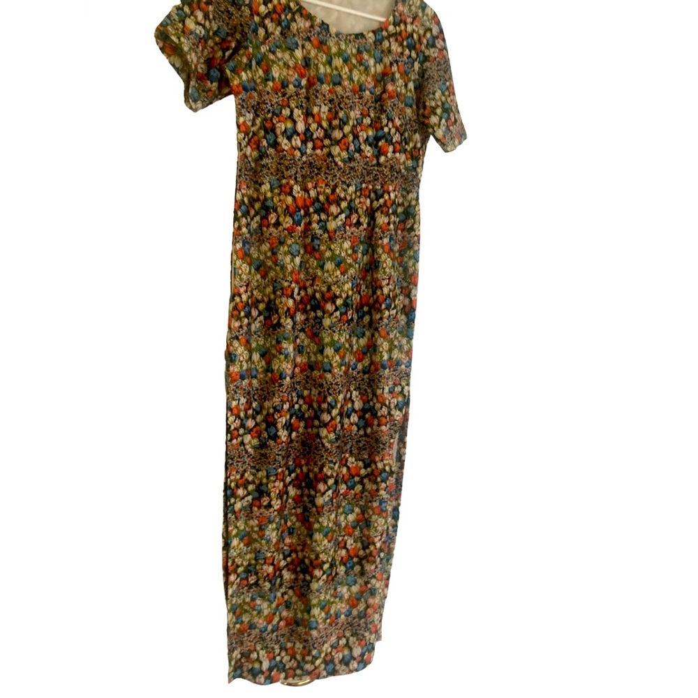 Vintage Floral Maxi Dress- Beautiful! Sz Medium